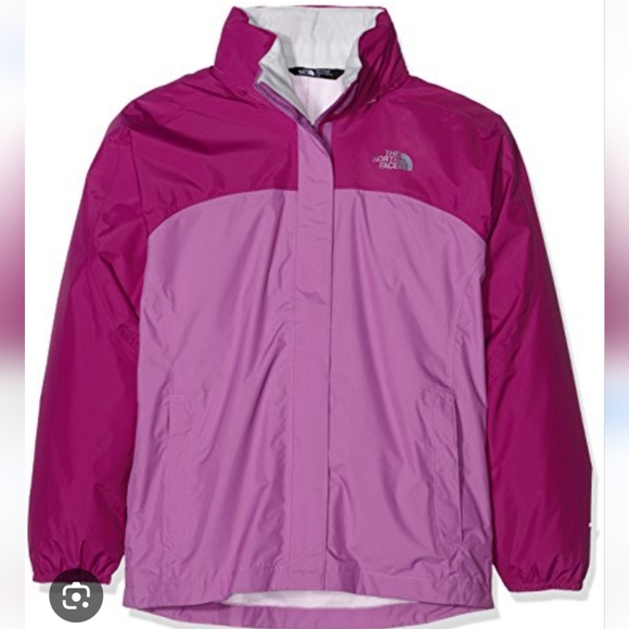 The North Face Girls Resolve Reflective Waterproof Jacket Pink XL/TG(18) - Picture 1 of 14
